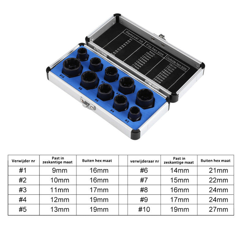 Moer verwijderings set (kort / lang)