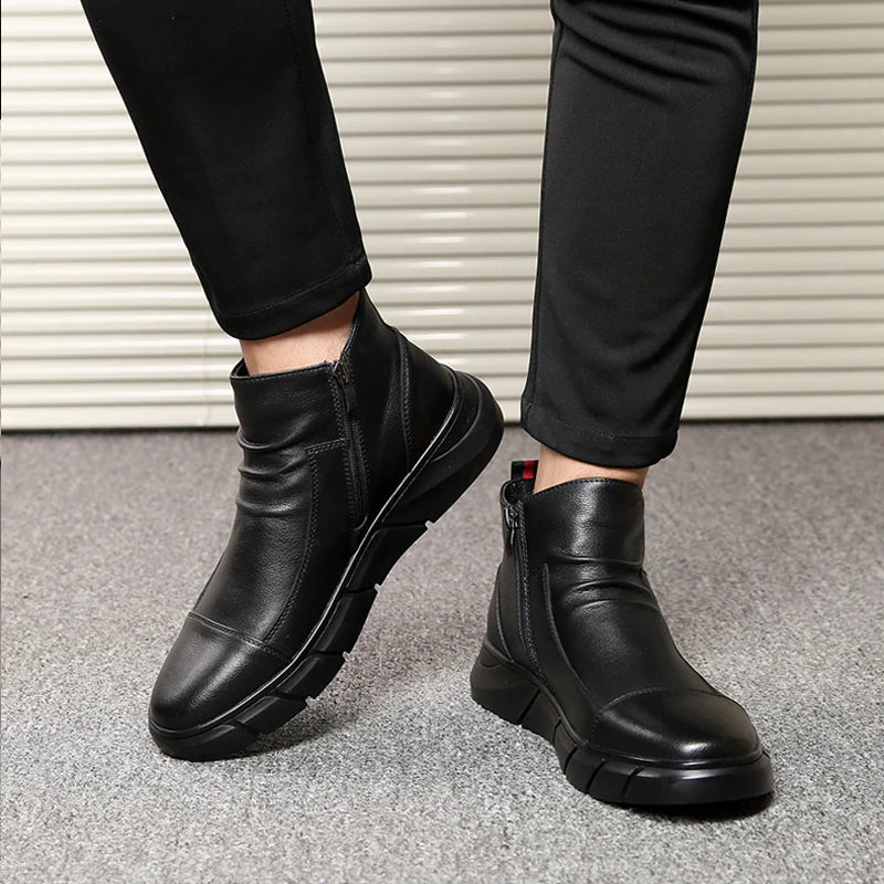 High-top leren Martin-laarzen in Britse stijl voor heren