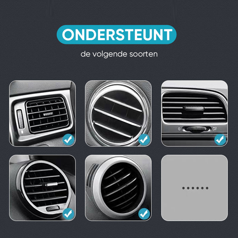 Ventilatie opening telefoon houder