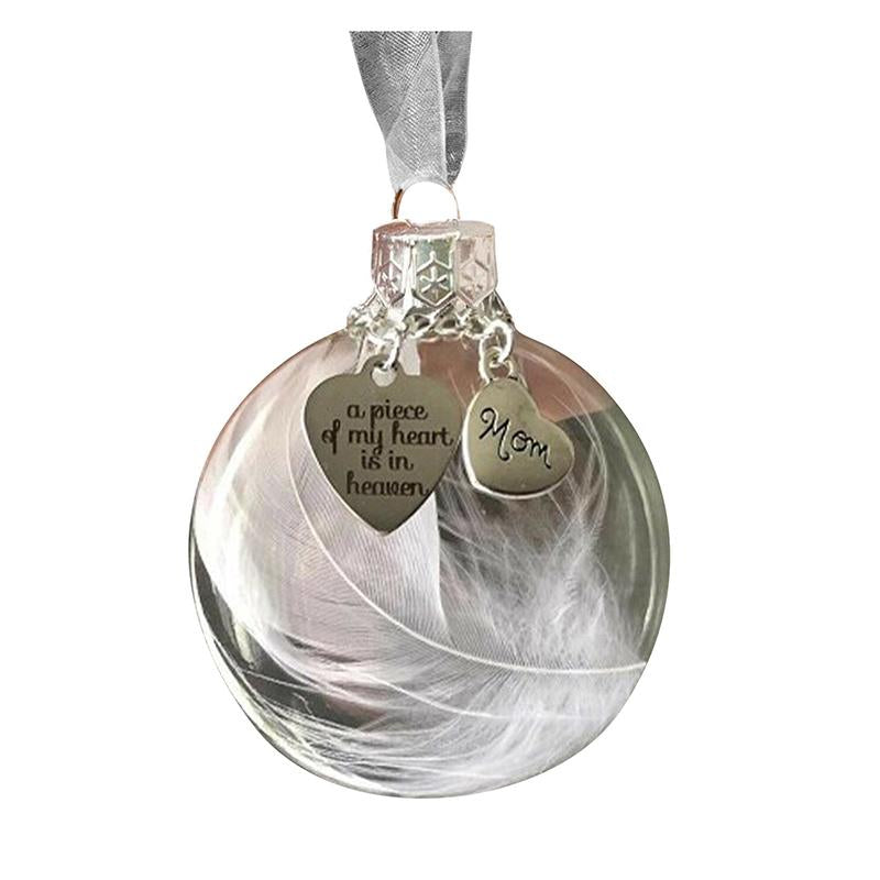 Kerst veer bal ornamenten