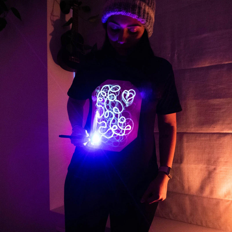 Glowing interactive T-shirt