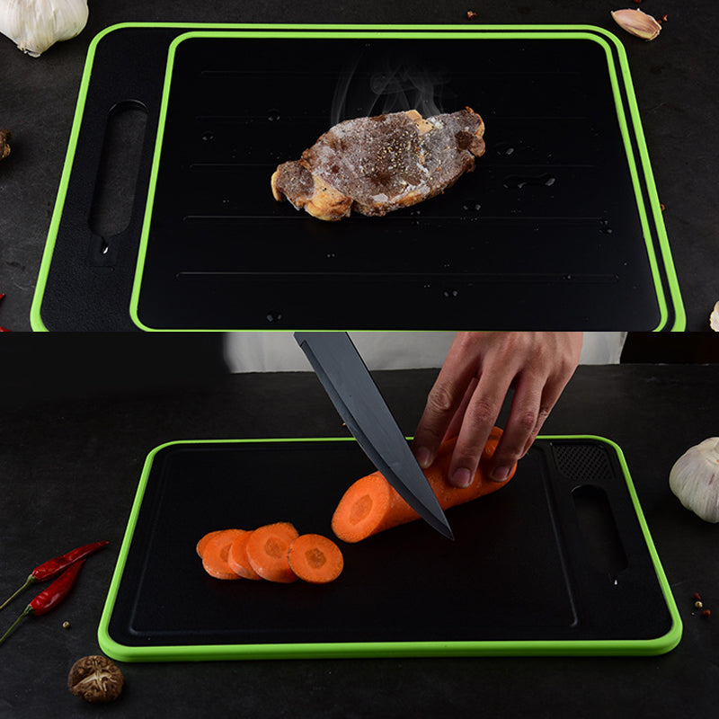 Double-sided rapid defrosting cutting board