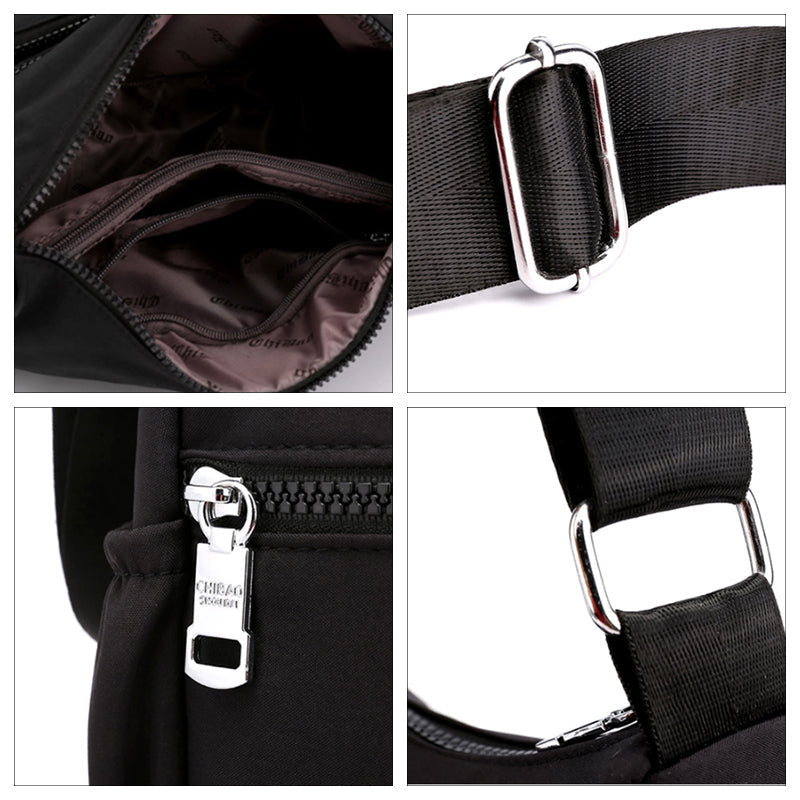 Dames modieuze geborduurde schoudertas met bloemenpatroon