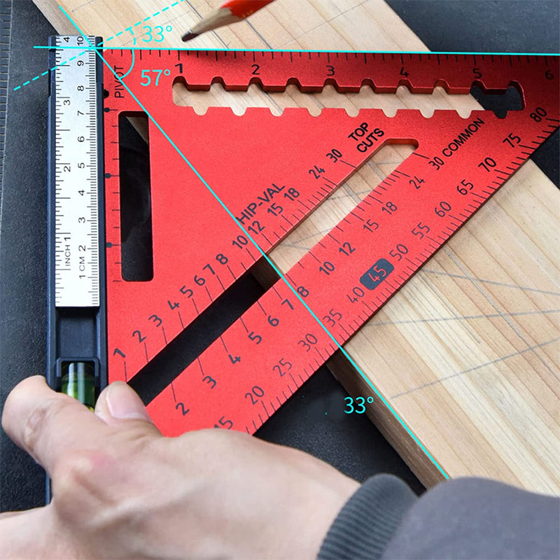 Detachable Adjustable Angle Woodworking Triangle Ruler