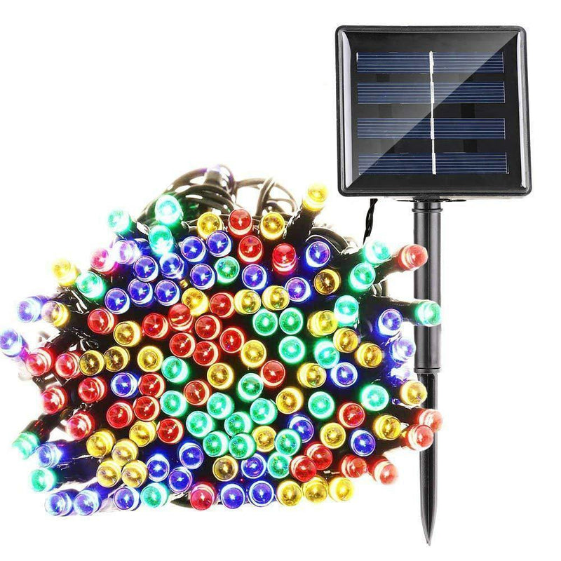 Op zonne-energie werkende led-slingers