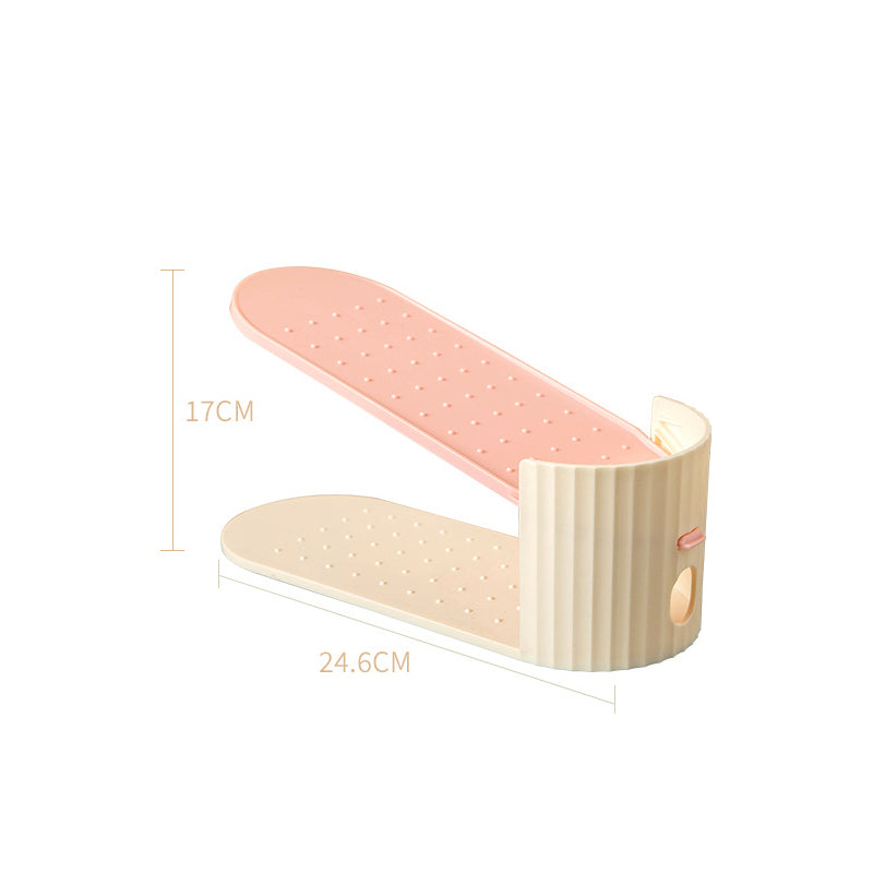 Dubbellaags verstelbaar schoenenrek