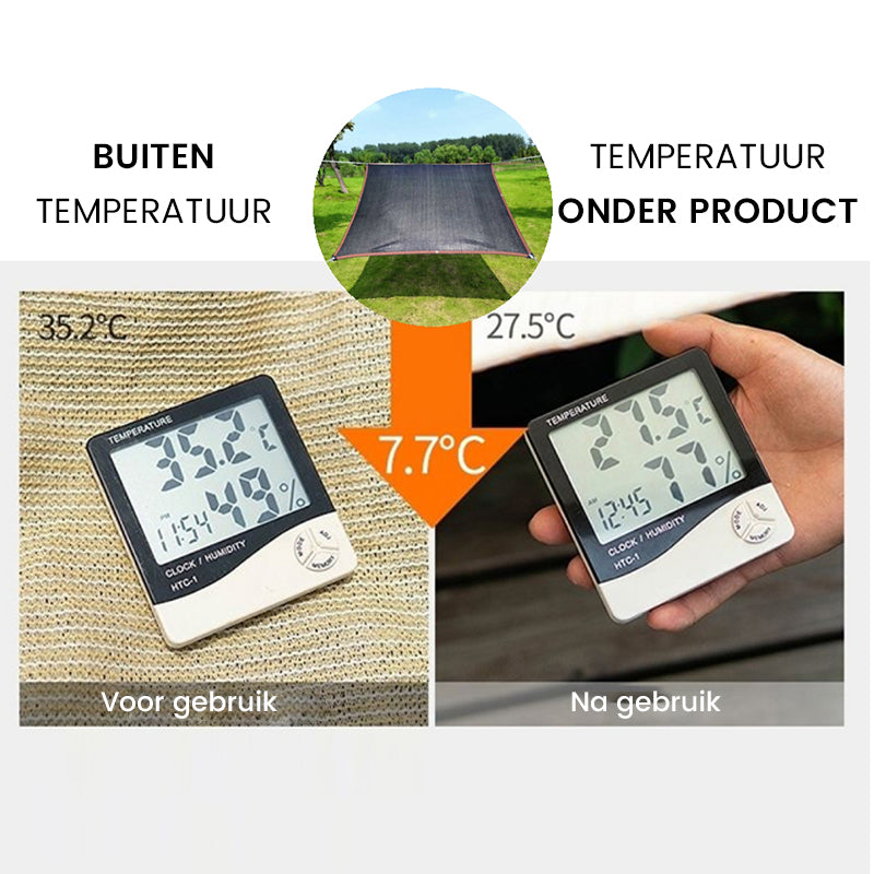 Schaduwnet voor de tuin