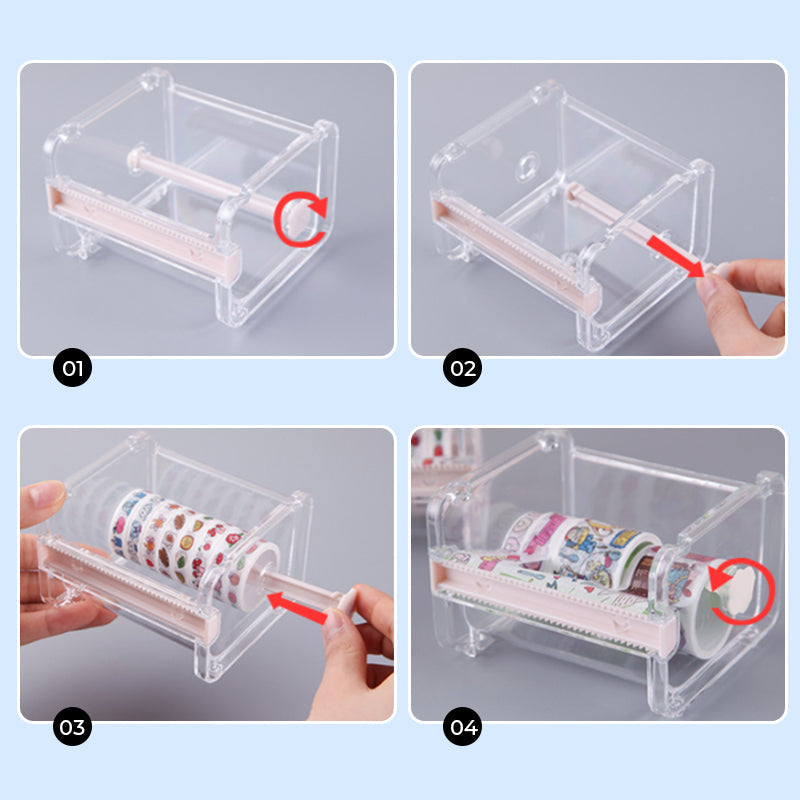 Creatieve opbergdoos voor tape snijder