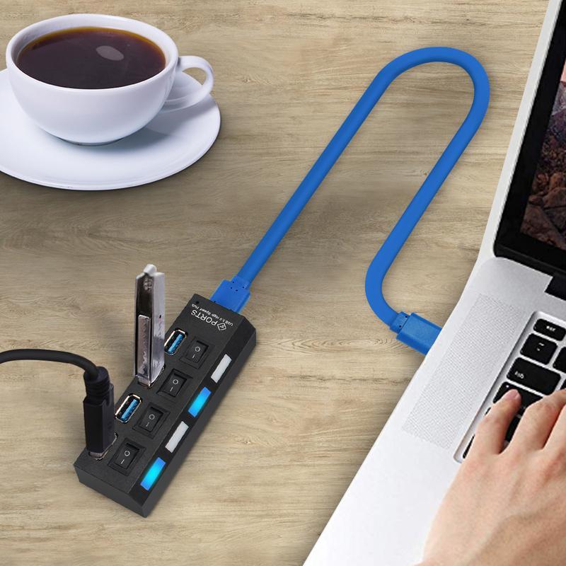 USB-hub met meerdere poorten en hoge snelheid