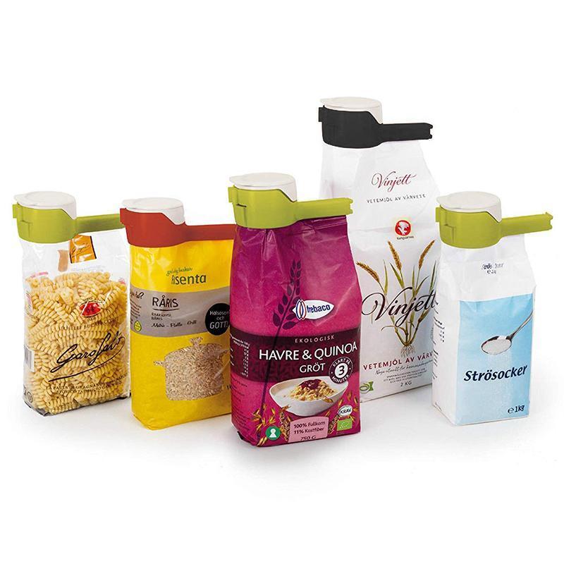 Afdichten van voedselclips met dop