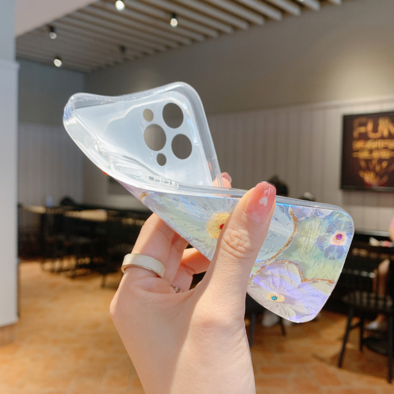 iPhone kleurrijk olieverfschilderij prachtige telefoonhoes