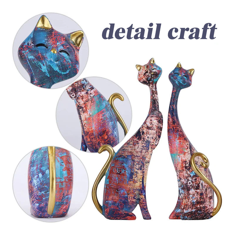 Kat Lover Standbeeld Ornament Artistiek Creatief Cadeau