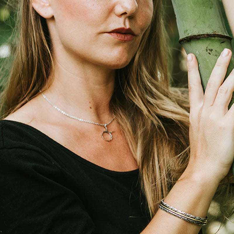 Vintage veren armband