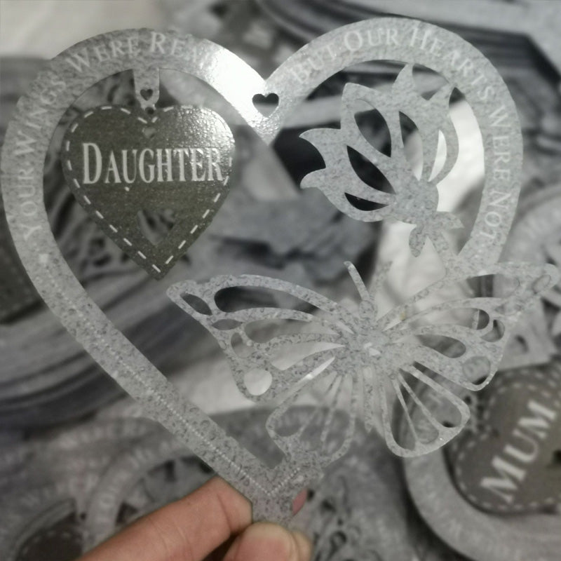 Vlinder Kaart Ornament