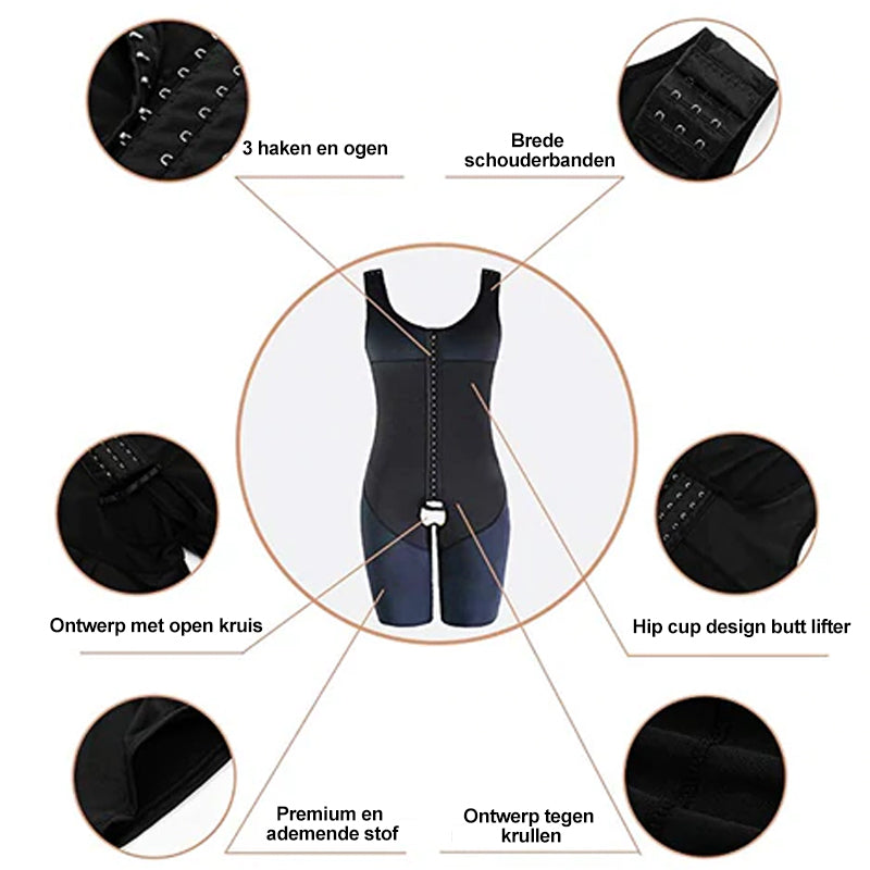 Corrigerende  kleding voor heren met volledige lichaamscompressie