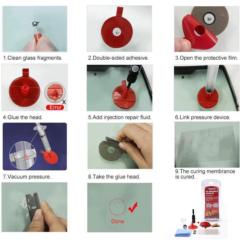 Nano-reparatievloeistof voor autoglas