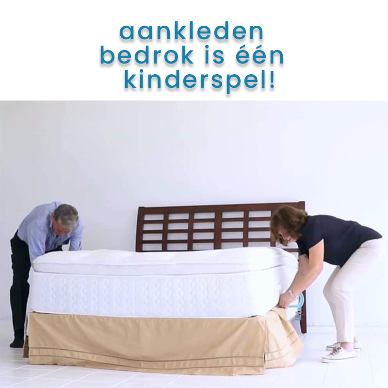 Handig hulpmiddel voor het maken van bedden en het optillen van matrassen