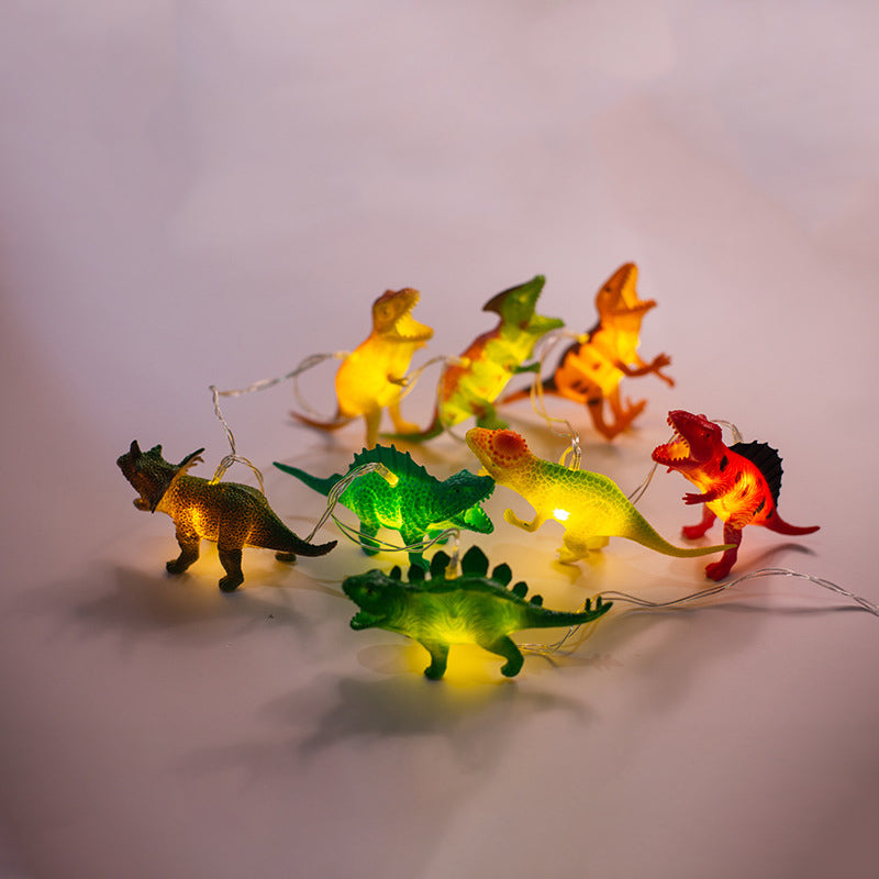 LED Emaille Dinosaurus Kinderkamer Decoratieve Lichtsnaar