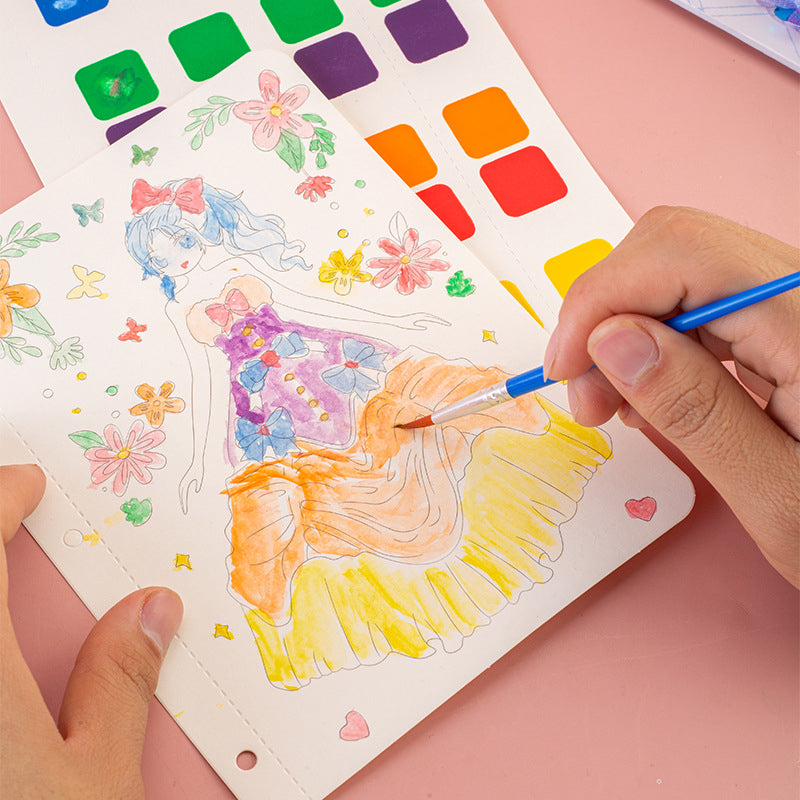 Oneindige droom uit de kindertijd hand beschilderd