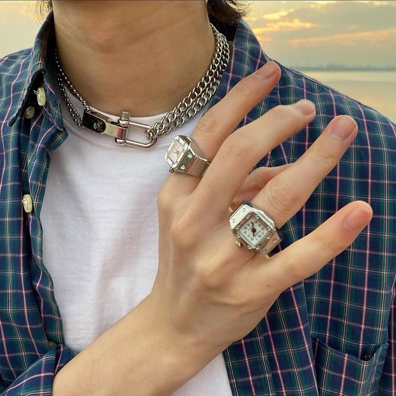 Ring met echt horloge voor koppels