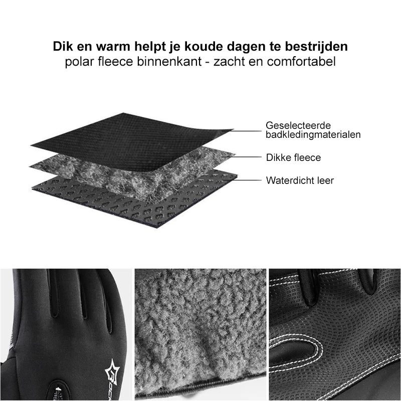 Warme waterdichte handschoenen met touchscreen