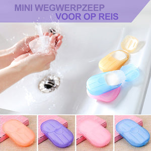 Draagbaar handwaspapier 5 dozen (100 stukken)