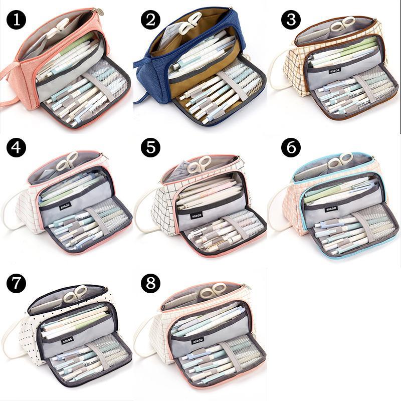 Grote etui van canvas