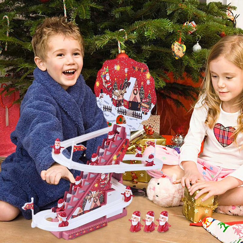 Elektrisch Santa Claus Track Glij speelgoed