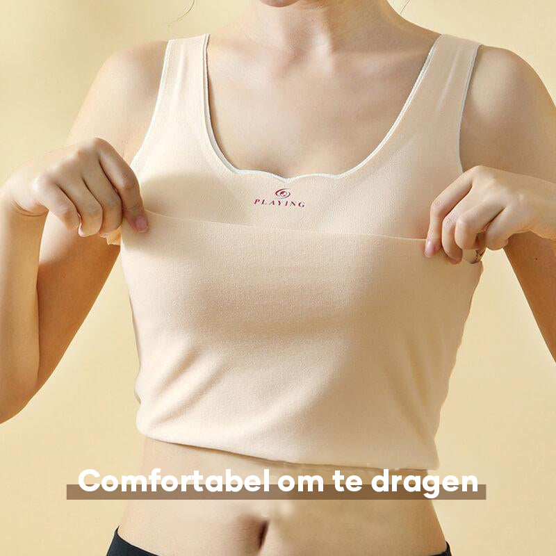 Fleece Naadloos Slank Ondergoed Vest