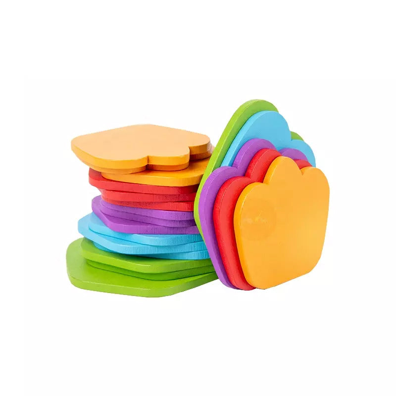 Houten Rainbow Musical boom Lopende bal speelgoed