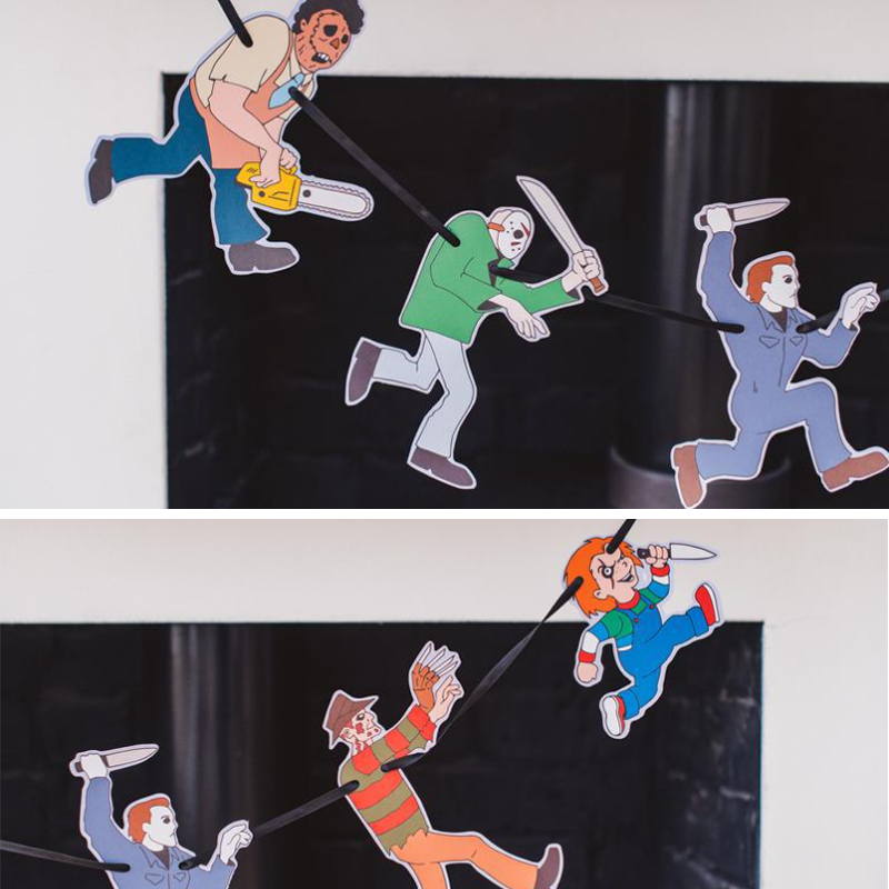 Halloween Santa Carla Vampieren Garland Horror Decoratie