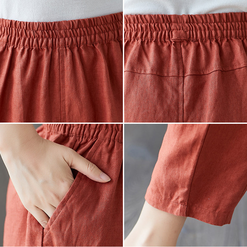 harem cropped casual broek