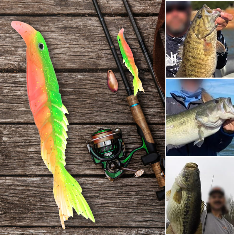 Zacht kunstaas met meerdere segmenten