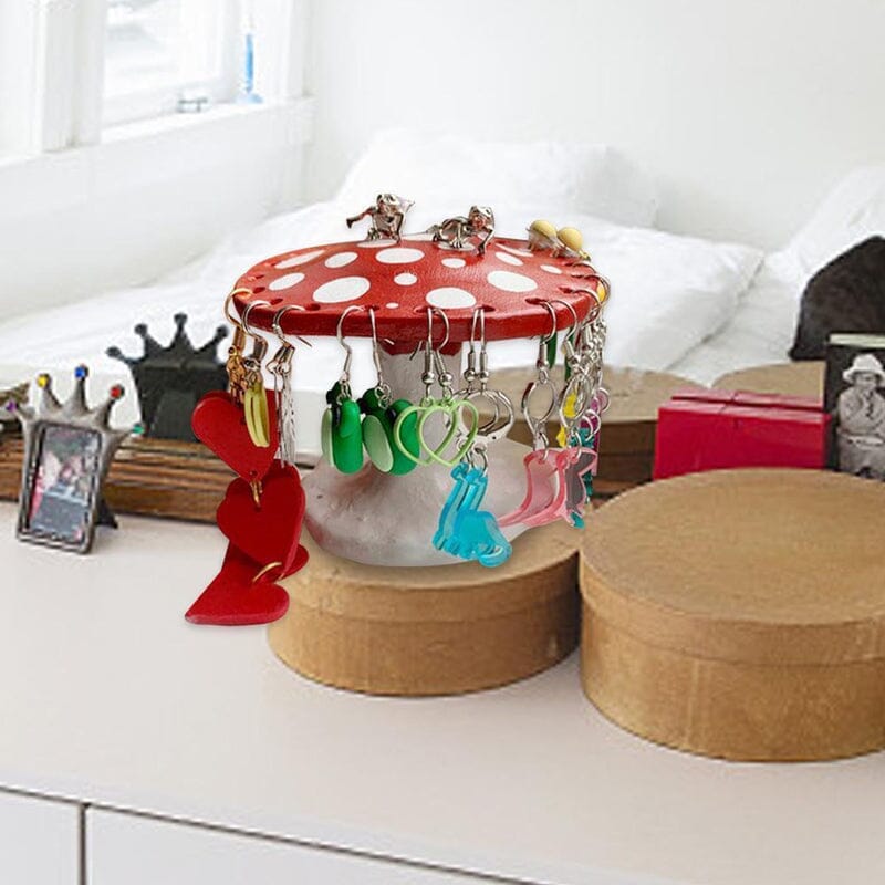 Leuke Paddestoel Oorbel Houder