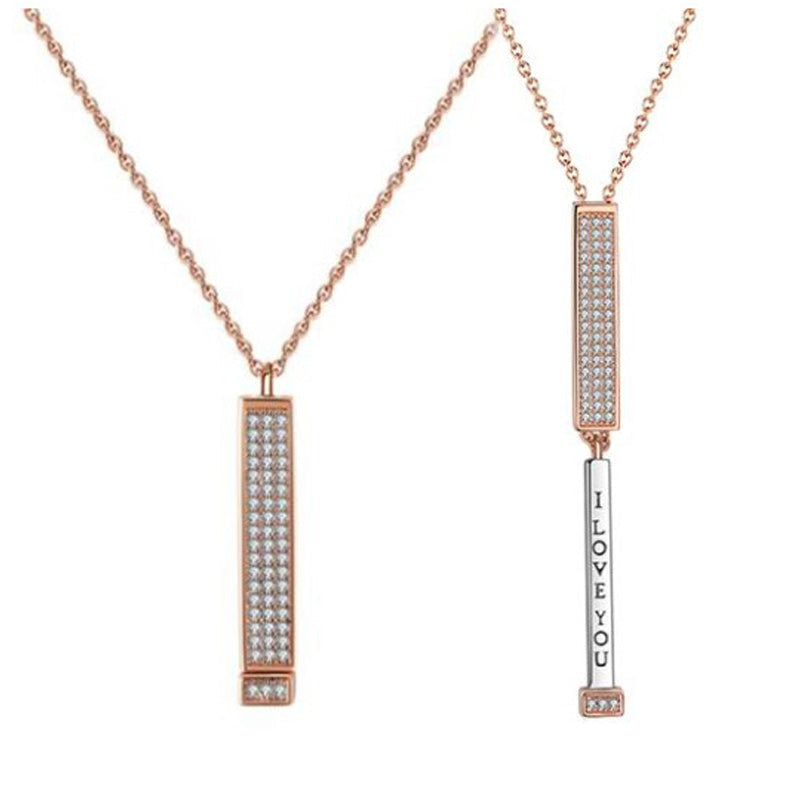 Zirkoon en diamanten ketting