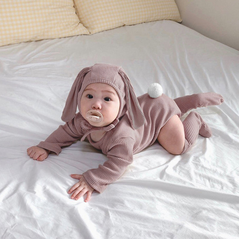 Bunny oren babybody met lange mouwen