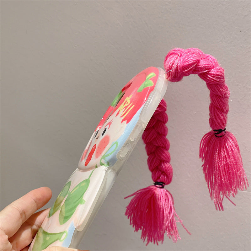 Grappige vlecht badpak telefoonhoesje