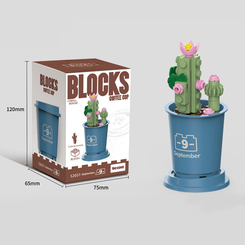 Koffiekopjes planten potblokken