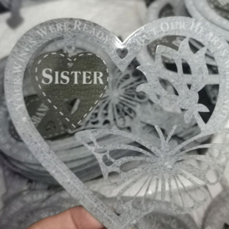 Vlinder Kaart Ornament