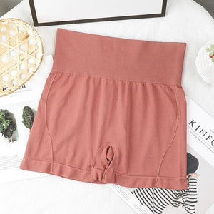 Hoge taille naadloze heuplift slim shorts