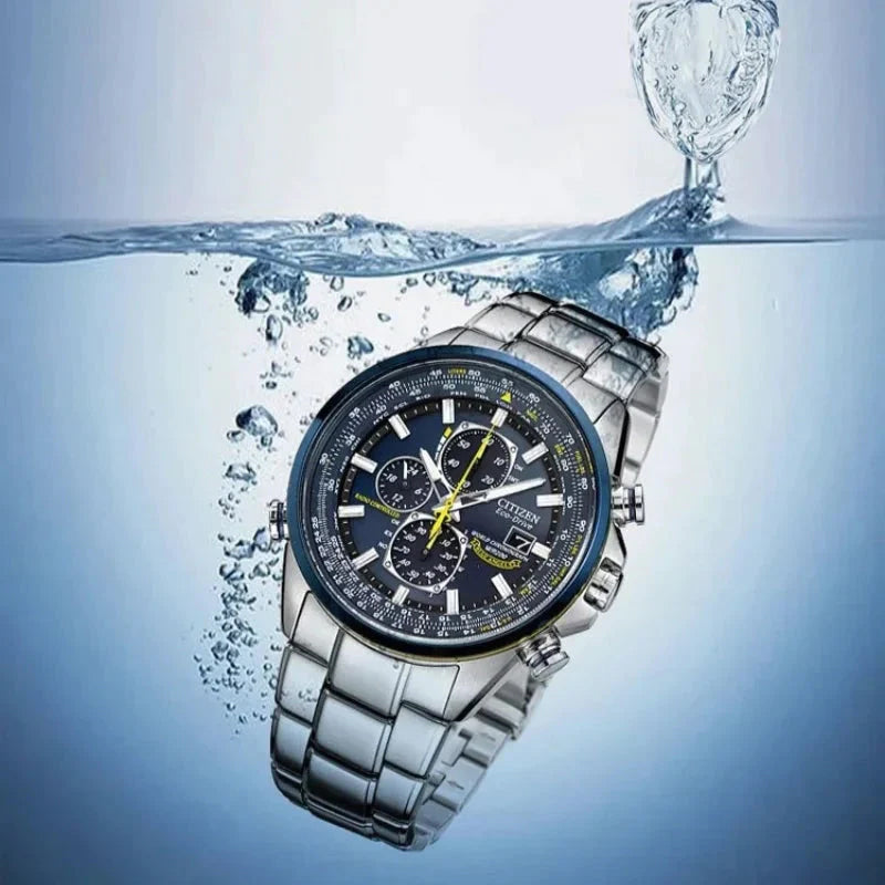 Multifunctioneel quartz herenhorloge