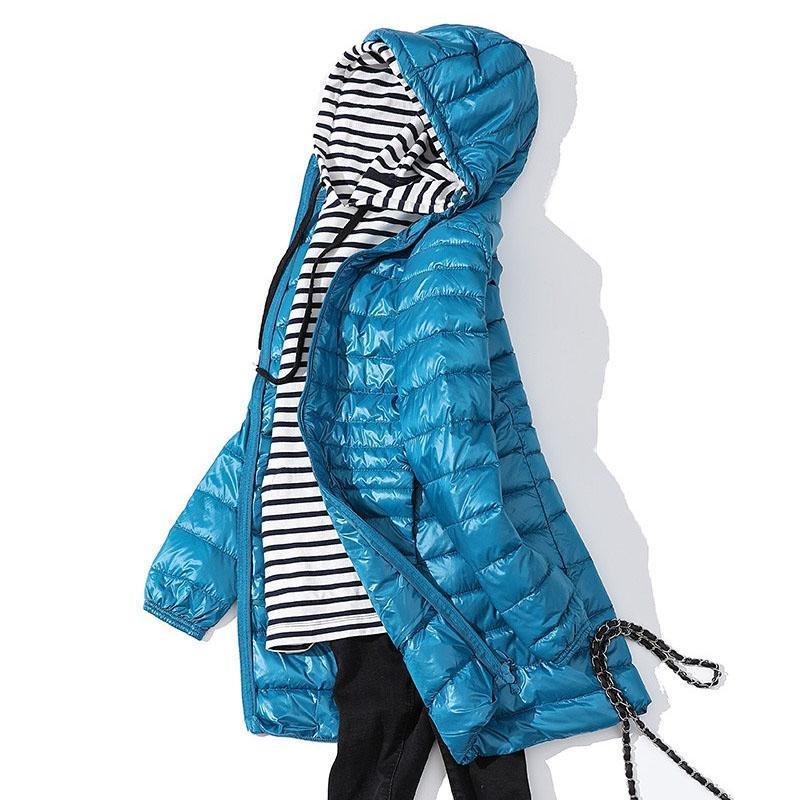 Lichtgewicht Mid-Length Jacket voor Vrouwen