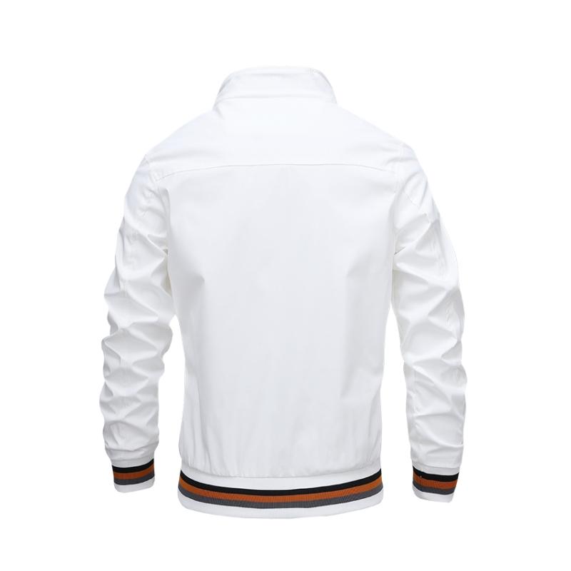 Casual jack voor heren in effen kleur