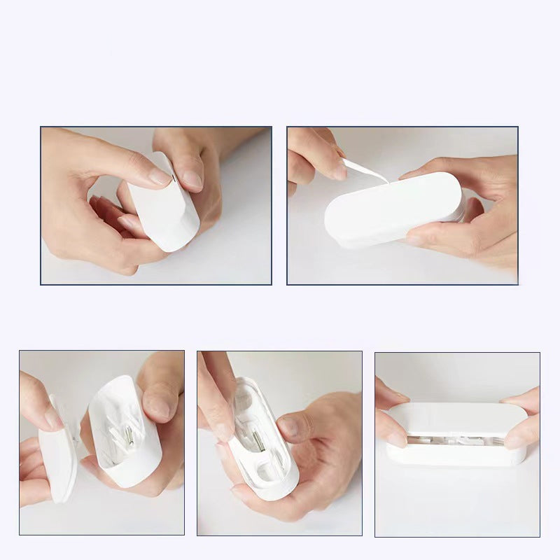 Draagbare tweewegszijdedispenser