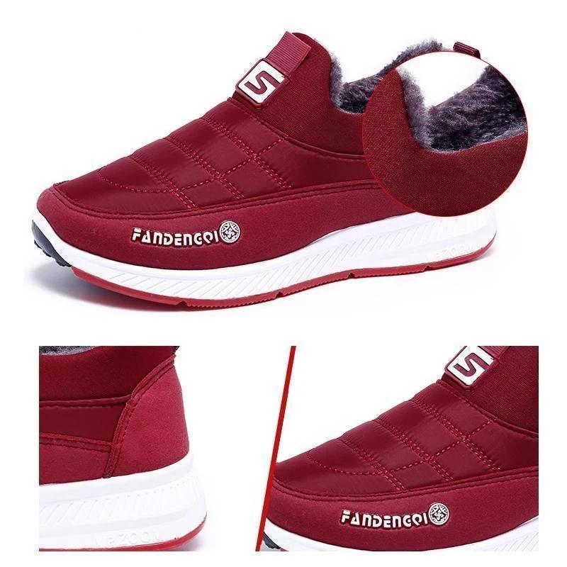 Pluche dikke katoenen sneeuwschoenen