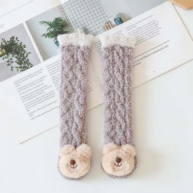 Baby Winter Fluffy Fuzzy Slipper Sokken