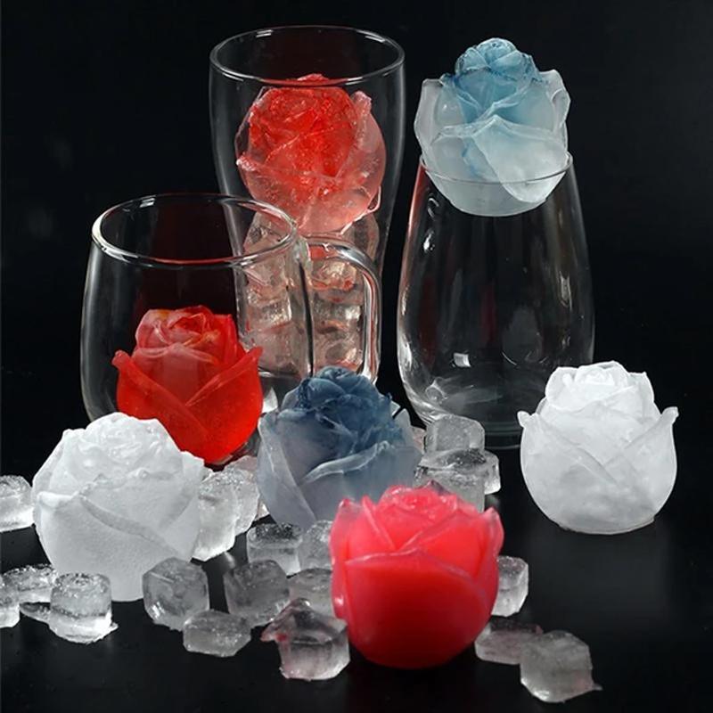 3D siliconen roosvorm ijsblokjesvorm