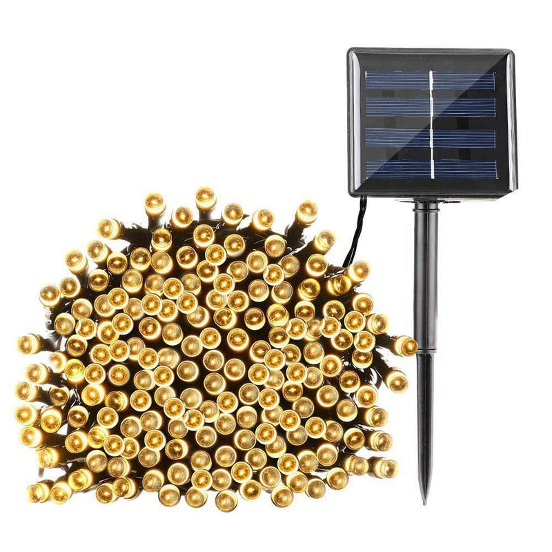 Op zonne-energie werkende led-slingers