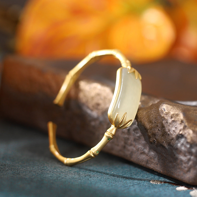 Elegante antieke bamboe armband