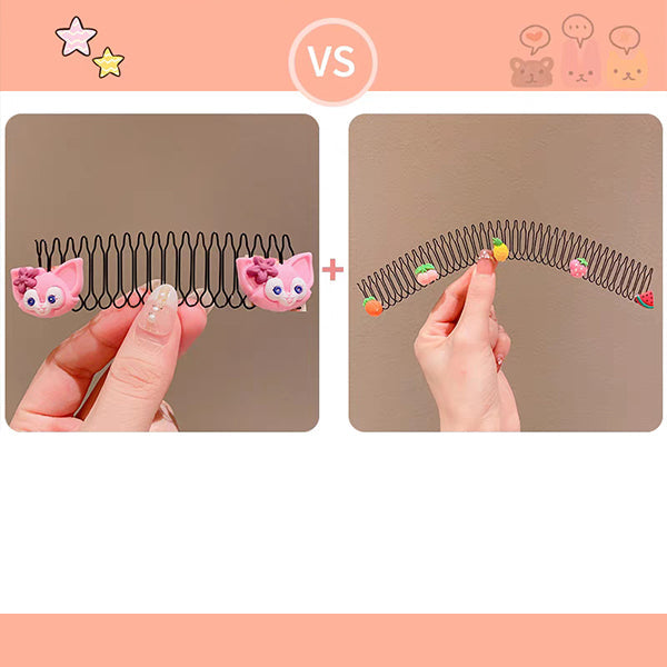 Rekbare onzichtbare haarclips